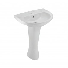 Jaquar Continental (CNS-WHT-811 + CNS-WHT-303)-Wall Hung Basin with Pedestal, Size : 560x430x195 mm